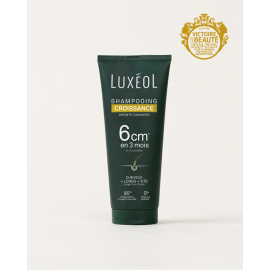 Luxéol shampooing croissance 200 ml – Stimule la pousse et renforce les cheveux dès la racine
