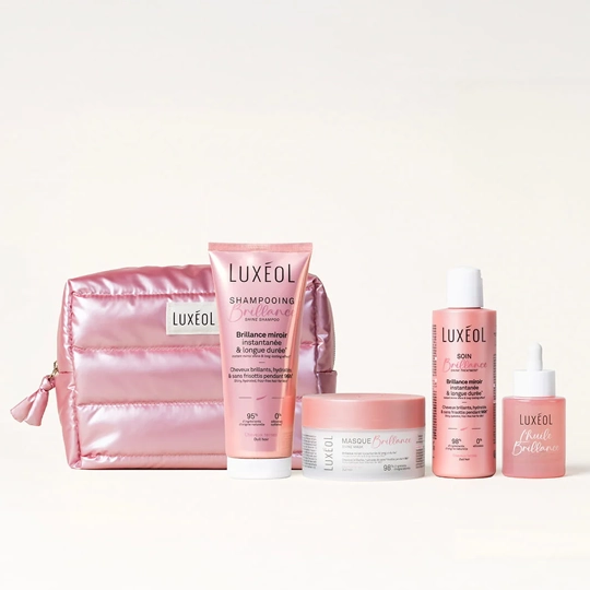 Luxéol Trousse Protocole Brillance – Routine capillaire cheveux brillants et disciplinés