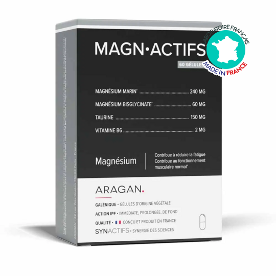 MagnActifs Magnésium Aragan 60 gélules – Fatigue, stress et équilibre nerveux