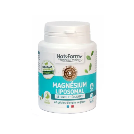 Magnésium Liposomal- 60 Gélules d'Origine Végétale
