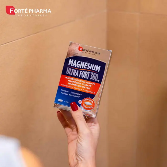 Forté Pharma Magnésium Ultra Fort 360 Stress et Fatigue 30 comprimés à libération prolongée magnésium anti-stress et énergie
