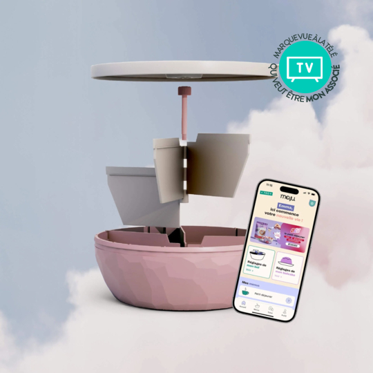 Maju le bol crème et rose – Bol minceur intelligent sans peser