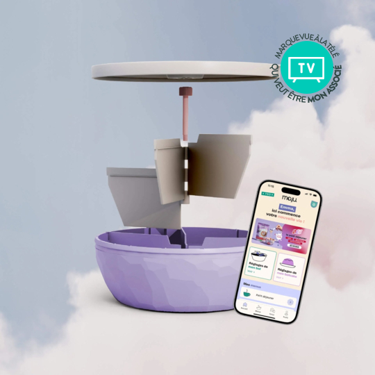 Maju Le Bol crème et violet – Bol minceur intelligent sans peser