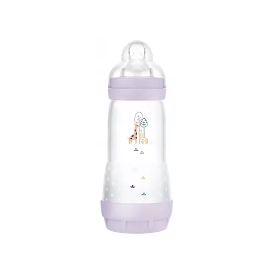 MAM Biberon Easy Start Anti-Colique 4 mois+ Débit 3 Lilas 320ml