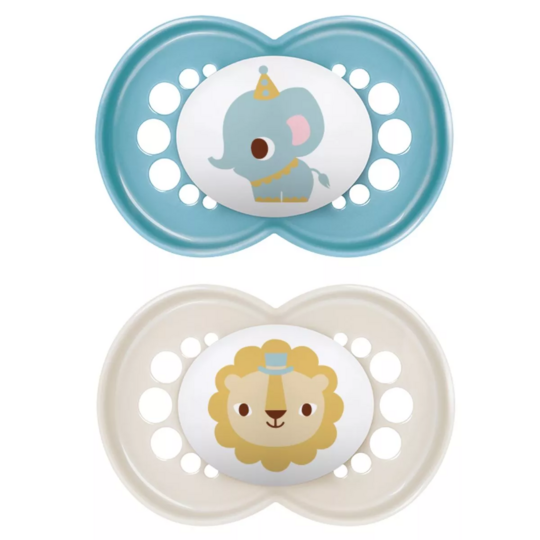 MAM Sucettes Original Animaux 6 mois + x2 (Motifs et Coloris Aléatoires)