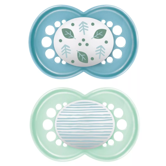 MAM Original Sucettes 16+ mois x2 (Motifs et Coloris Aléatoires)
