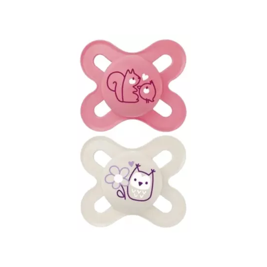MAM Sucettes Original Naissance 0-2 Mois x2 (Motifs et Coloris Aléatoires)