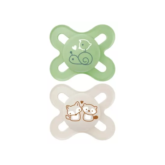 MAM Sucettes Original Naissance 0-2 Mois x2 (Motifs et Coloris Aléatoires)