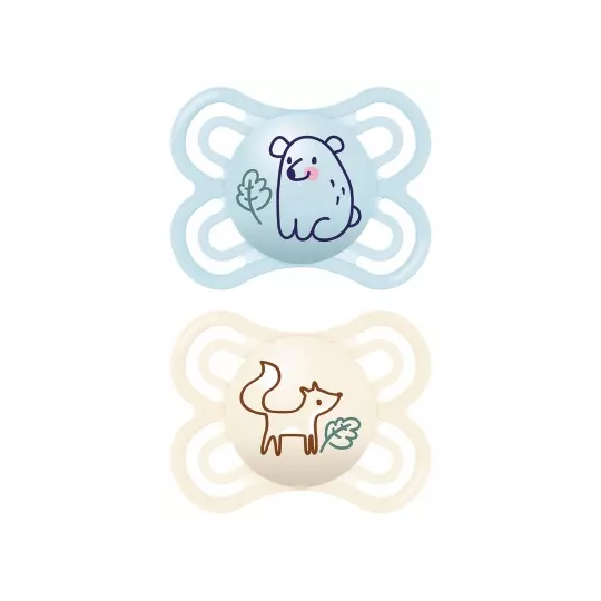 MAM  Sucettes Perfect 2-6 Mois x2 (Motifs et Coloris Aléatoires)