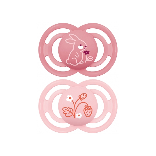 MAM Sucettes Perfect Animaux 18 Mois+ x2 (Motifs et Coloris Aléatoires)