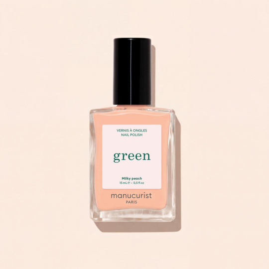 Manucurist Green™ Milky Peach 15 ml – vernis à ongles pêche laiteux