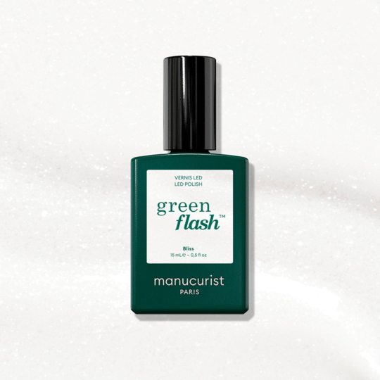 Manucurist Green Flash™ Bliss 15 ml – vernis semi-permanent blanc opaque nacré