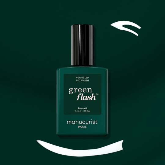 Manucurist Green Flash™ Emerald 15 ml – vernis semi-permanent vert sapin profond