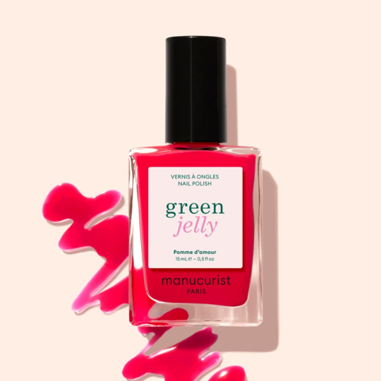 Manucurist Green™ Pomme d'Amour Jelly 15 ml – vernis à ongles rose framboise translucide
