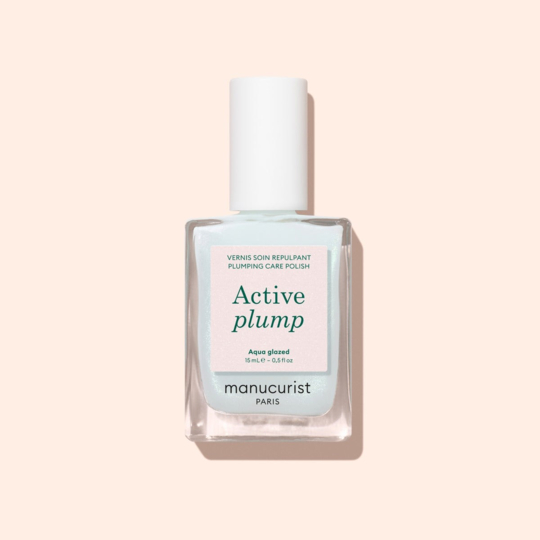 Manucurist Active™ Plump Aqua Glazed 15 ml – vernis soin au collagène