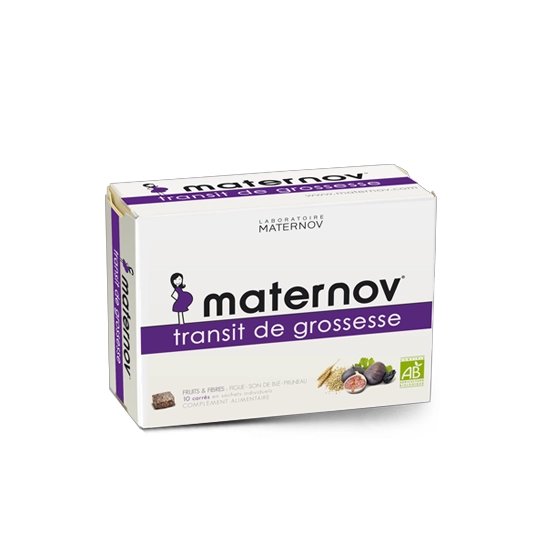 Maternov Transit 10 carrés grossesse & confort intestinal