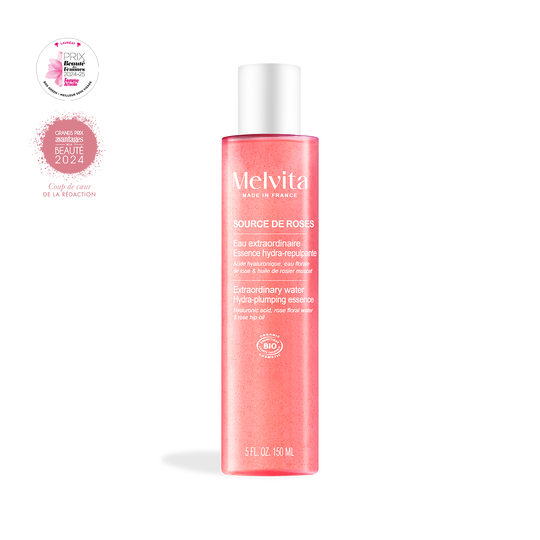Melvita Eau Extraordinaire - Essence Hydra-Repulpante Source de Roses 150 ml