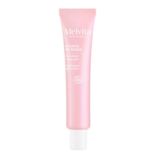 Melvita Source de Roses gel-crème hydra-glow 40 ml — soin hydratant éclat 24h