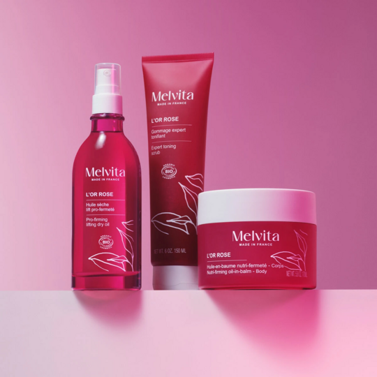 Melvita L'Or Rose Huile Sèche Lift Pro-Fermeté Corps Bio 100 ml