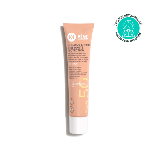 Même Fluide Solaire très haute protection SPF50+ visage peaux sensibles 40ml