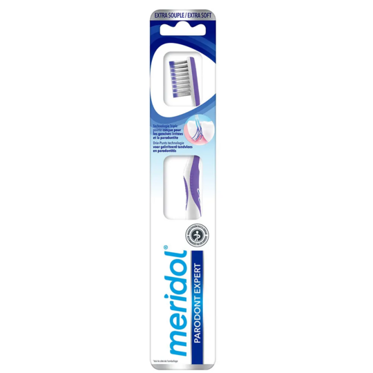 Meridol Parodont Expert brosse à dents extra souple 1 pièce – brosse à dents soin gencives