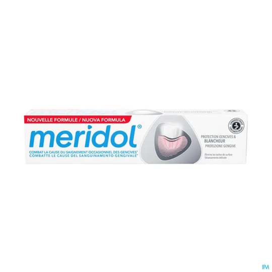 Meridol Protection gencives & blancheur dentifrice 75 ml – dentifrice gencives sensibles et blancheur