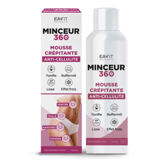 Eafit Minceur Active 360 Mousse crépitante anti-cellulite 100 ml soin raffermissant corps
