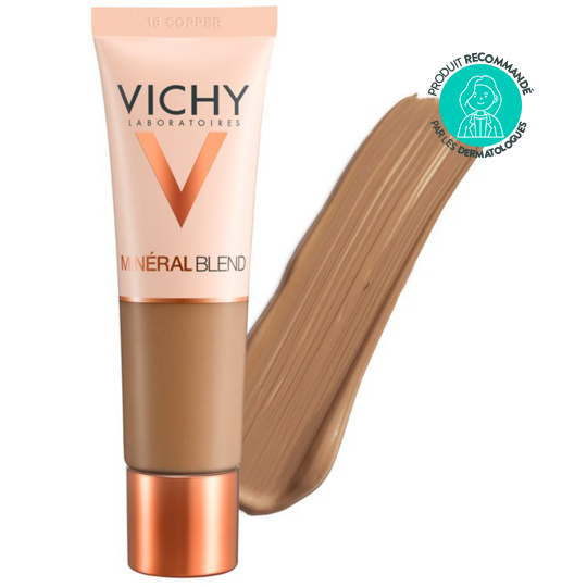 MINERAL BLEND - Fond de Teint Hydratant Tenue 16h - N°18 Copper