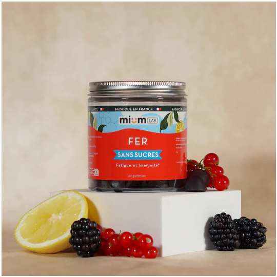 Fer sans sucres Fatigue et Immunité 42 gummies minéral essentiel & vitalité