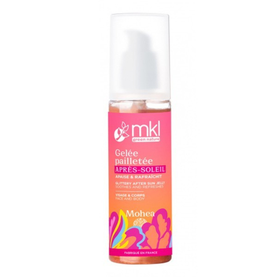 MKL Gelée pailletée après-soleil au Monoï 100 ml – sublime le bronzage