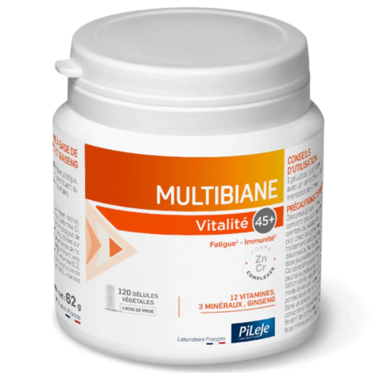 Pileje Multibiane Vitalité 45+ 120 gélules