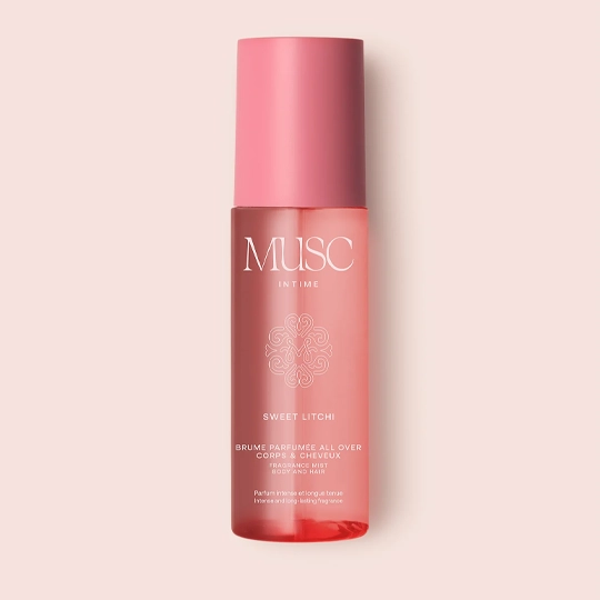 Musc Intime Brume All Over Sweet Litchi – litchi, fruits rouges et vanille, 100 ml