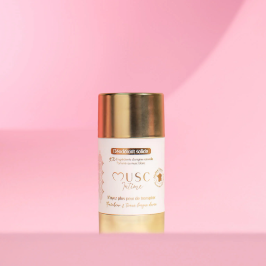 Musc Intime Déodorant naturel Monoï Oriental 50 g anti-odeur sans aluminium parfum solaire
