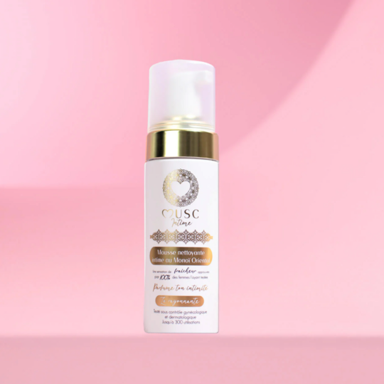 Musc Intime Mousse nettoyante intime Monoï Oriental 150 ml hygiène intime douce parfum solaire