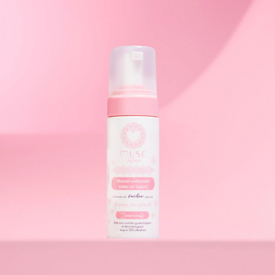 Musc Intime Mousse intime nettoyante Sakura L’Innocente 150 ml hygiène intime parfumée