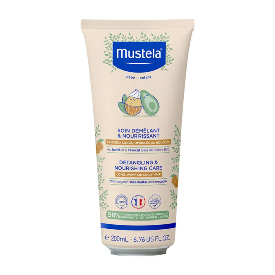 Mustela Bébé soin démêlant & nourrissant 200 ml – après-shampooing cheveux bouclés
