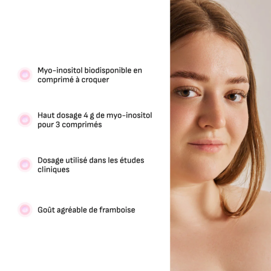Myo Expert Inositol 60 comprimés à croquer – Complément alimentaire SOPK & équilibre hormonal