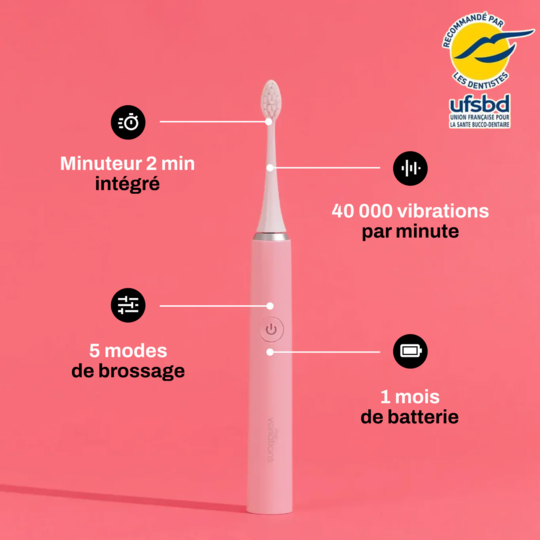My Variations Brosse à dents électrique Rose