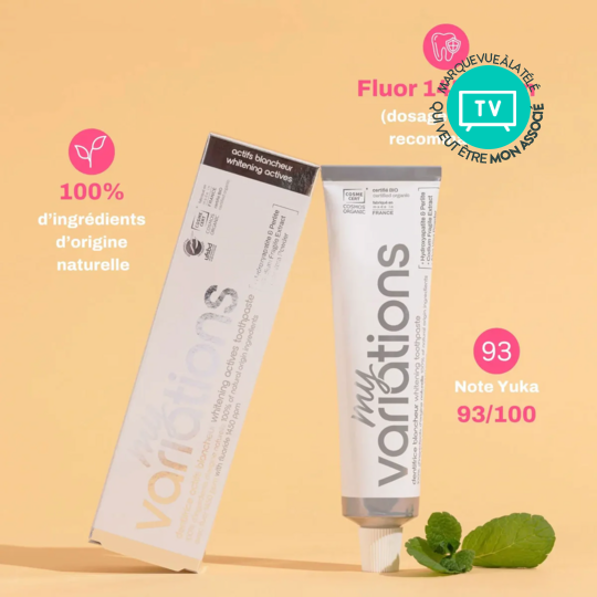 My Variations Dentifrice Blancheur Bio 75 ml – Éclat du sourire & respect de l’émail