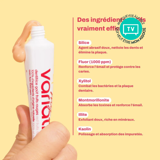 My Variations Dentifrice Enfants Bio Fruits Rouges 60 ml – Protection des dents de lait