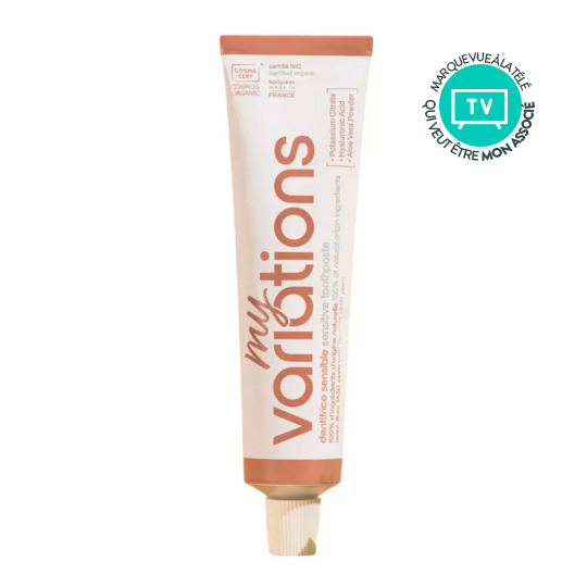 MyVariations Dentifrice Sensible Bio Menthe 75 ml – Soin quotidien des dents sensibles