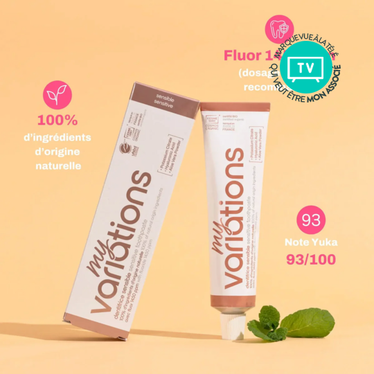 MyVariations Dentifrice Sensible Bio Menthe 75 ml – Soin quotidien des dents sensibles