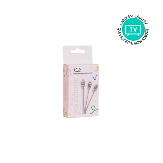 My Variations kids 3 têtes de brosse à dents électrique enfant — brossettes souples de rechange