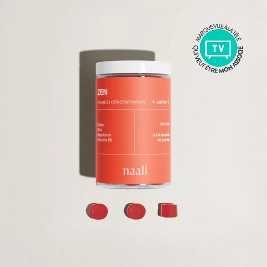 Naali Zen Gummies au safran pour enfants et adultes dès 4 ans 90 gummies