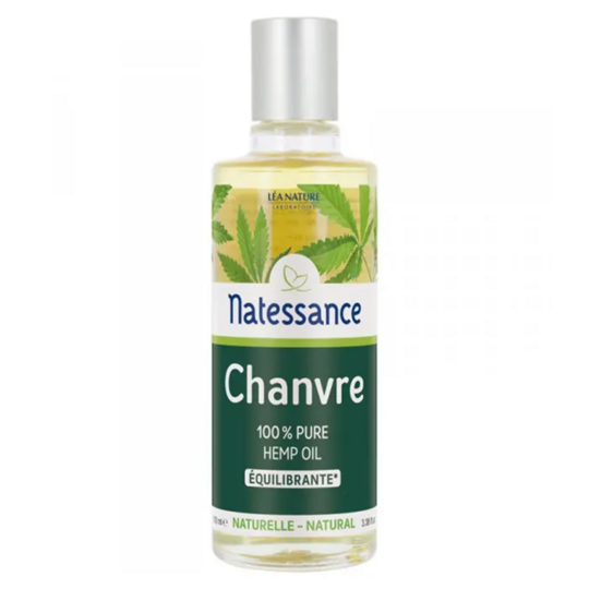 Natessance Huile de Chanvre 100 ml – Huile nourrissante, équilibrante & réparatrice