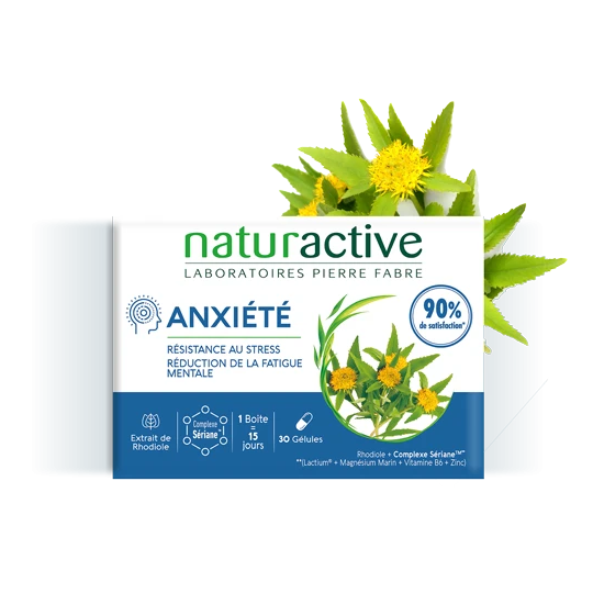 Naturactive Anxiété 30 gélules – complément alimentaire anti-stress et fatigue mentale