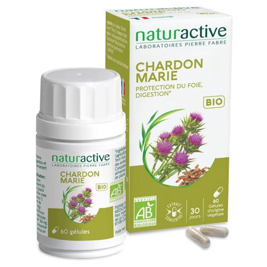 Naturactive Chardon marie bio 60 gélules – complément alimentaire foie et digestion