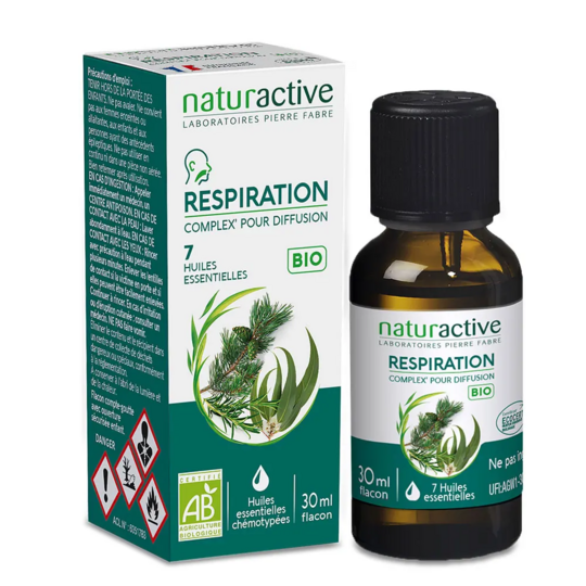 Naturactive Complex’ Respiration Huiles essentielles bio 30 ml – huiles essentielles diffusion confort respiratoire