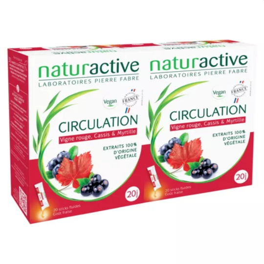Naturactive Circulation sticks fluides 2 x 20 – complément circulation sanguine
