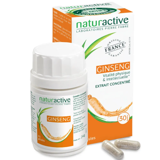 Naturactive Ginseng 60 gélules – complément vitalité et énergie